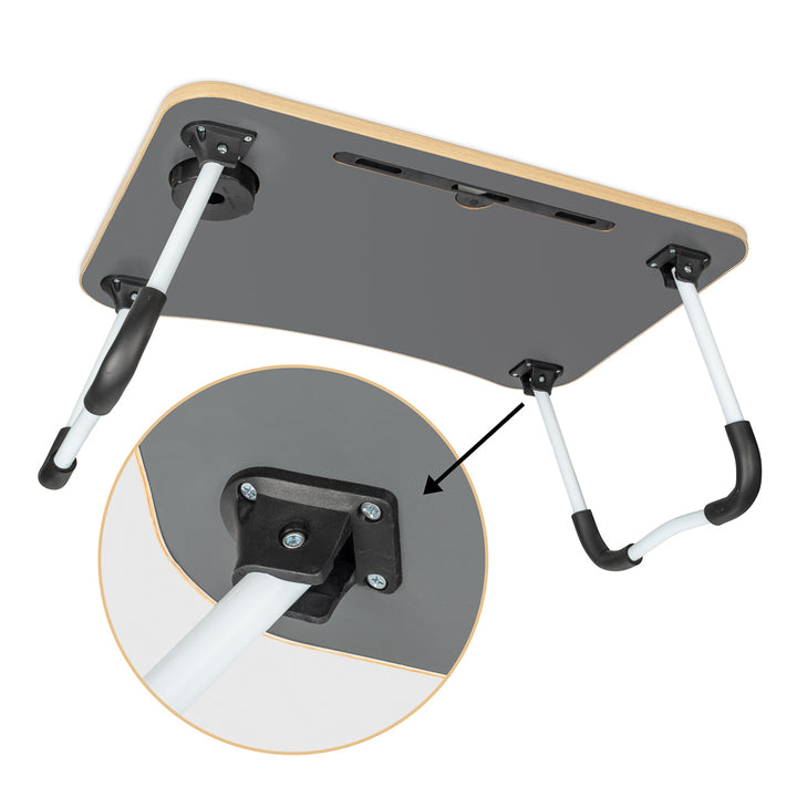 Sammenklappeligt laptopbord til sengebord