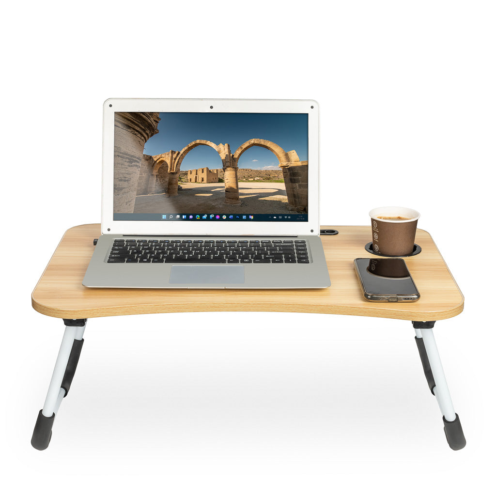 Sammenklappeligt laptopbord til sengebord