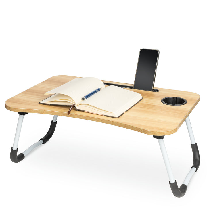Sammenklappeligt laptopbord til sengebord