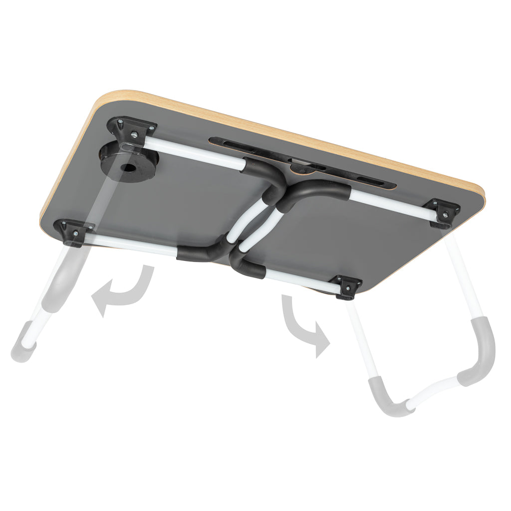 Sammenklappeligt laptopbord til sengebord