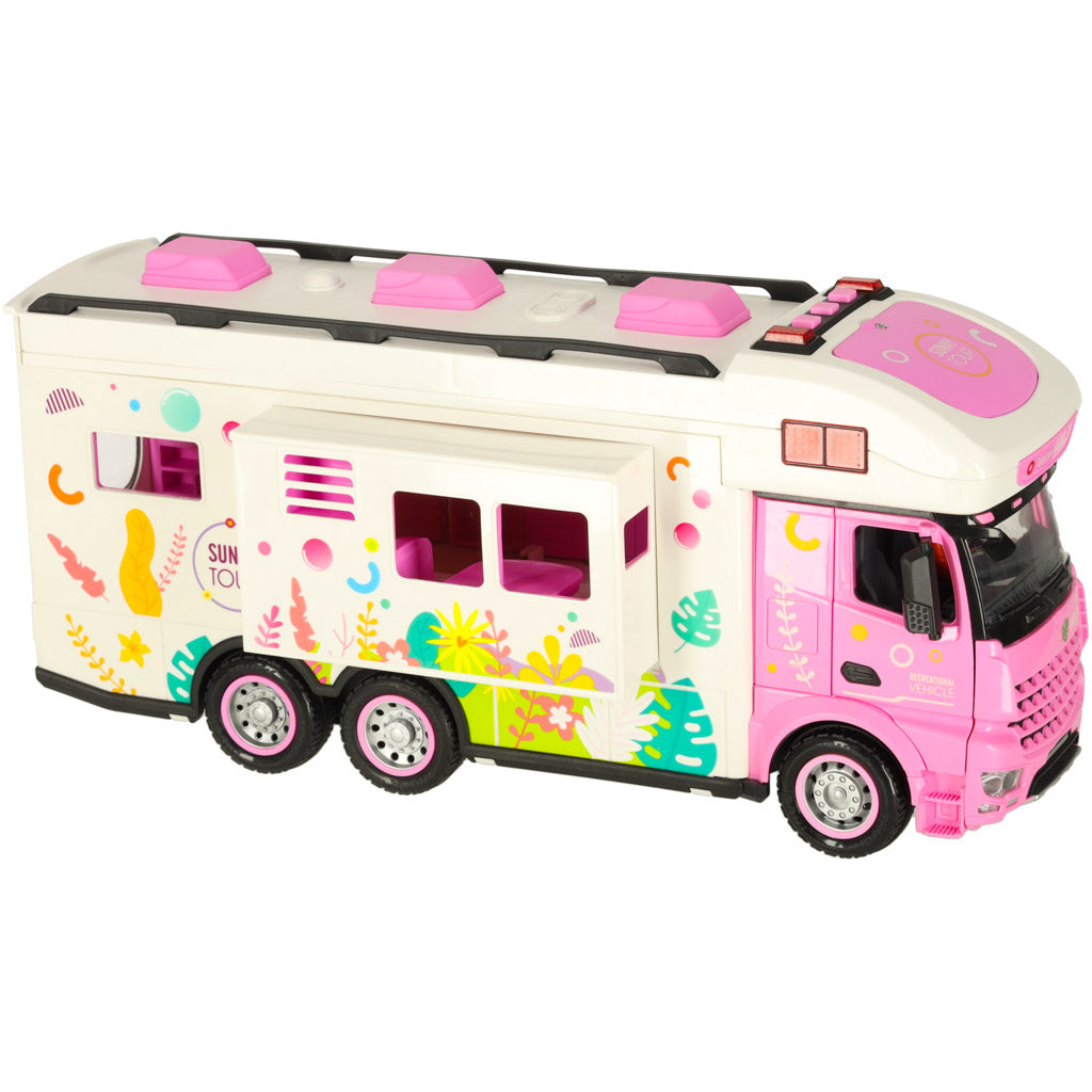 Fjernbetjent campingvogn autocamper bil 2.4GHz lyde lys tilbehør pink