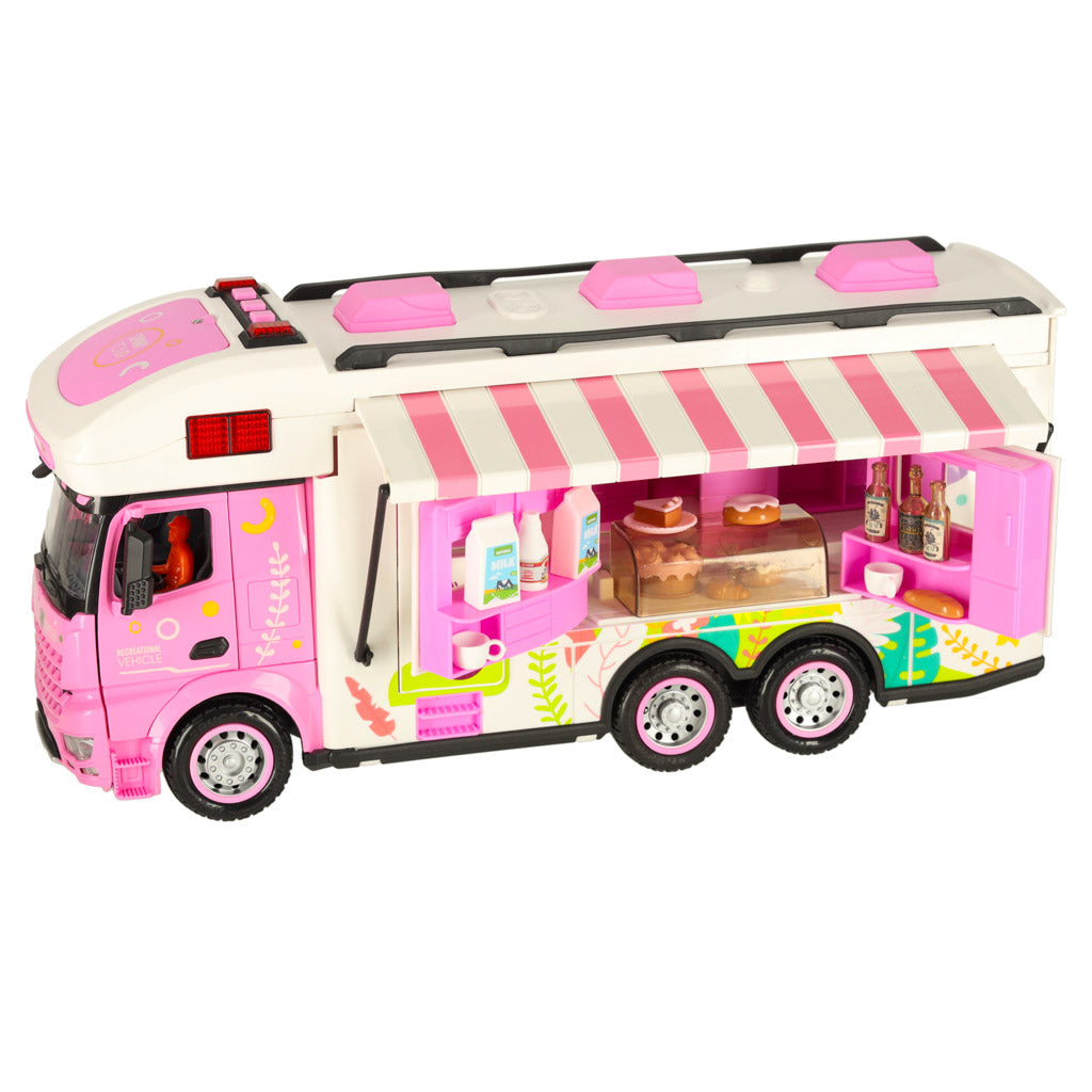 Fjernbetjent campingvogn autocamper bil 2.4GHz lyde lys tilbehør pink