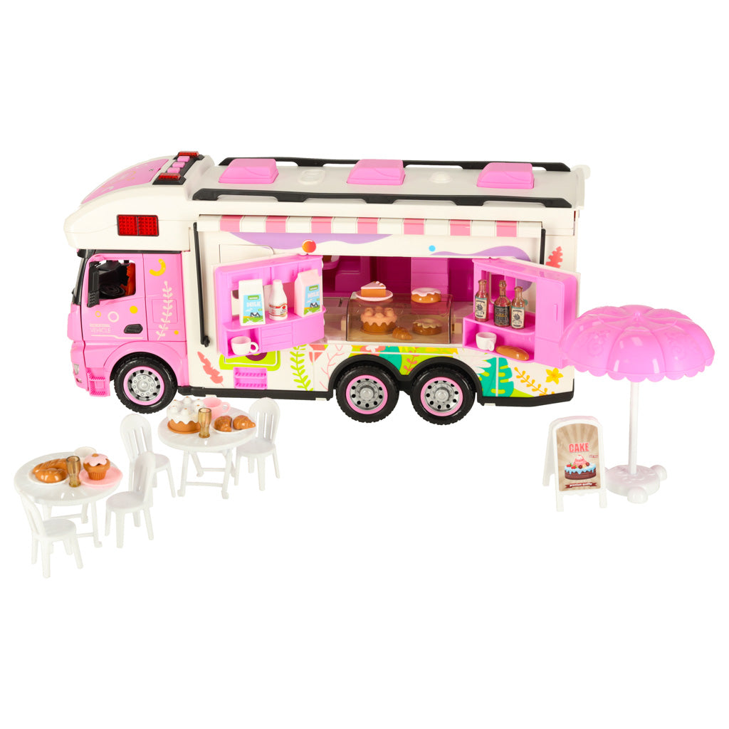 Fjernbetjent campingvogn autocamper bil 2.4GHz lyde lys tilbehør pink