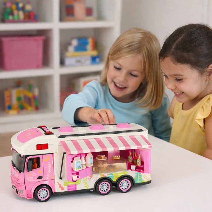 Fjernbetjent campingvogn autocamper bil 2.4GHz lyde lys tilbehør pink