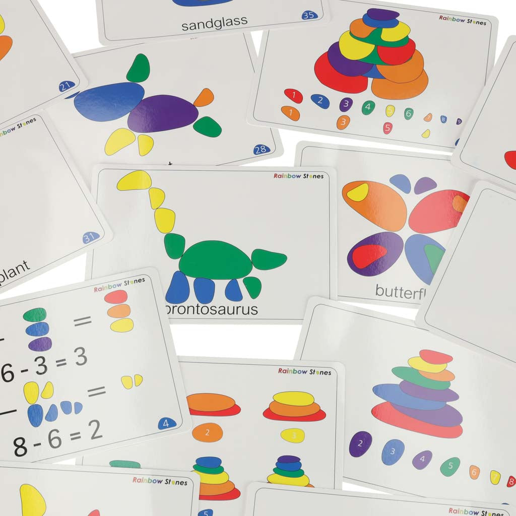 Kreative småsten farverige Montessori puslespil