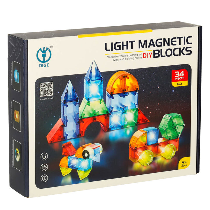 3D-konstruktionsmagnetiske LED-lysende 32 el