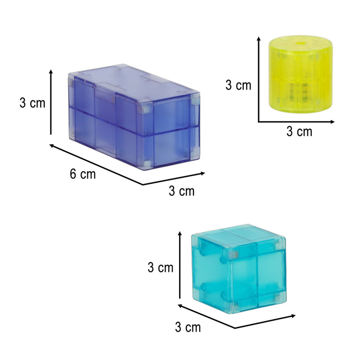 3D-konstruktionsmagnetiske LED-lysende 64 el