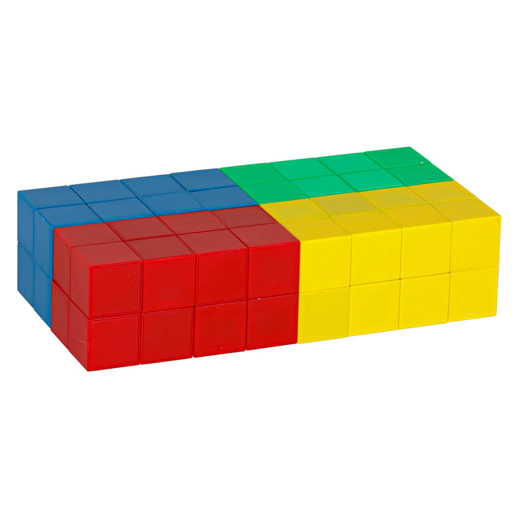 Kube pædagogiske magnetiske byggeklodser 64 el.