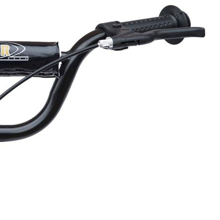 Børneløbehjul med bagbremse, løbehjul, 12 tommer løbehjul, city scooter til børn, kickboard, højdejusterbart, stål, EVA, rød, 120 x 52 x 80-88 cm