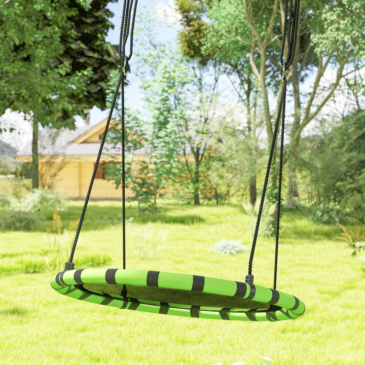Børnegynge, 150 kg lasteevne, 100 x 180 cm, metal, skum, sort