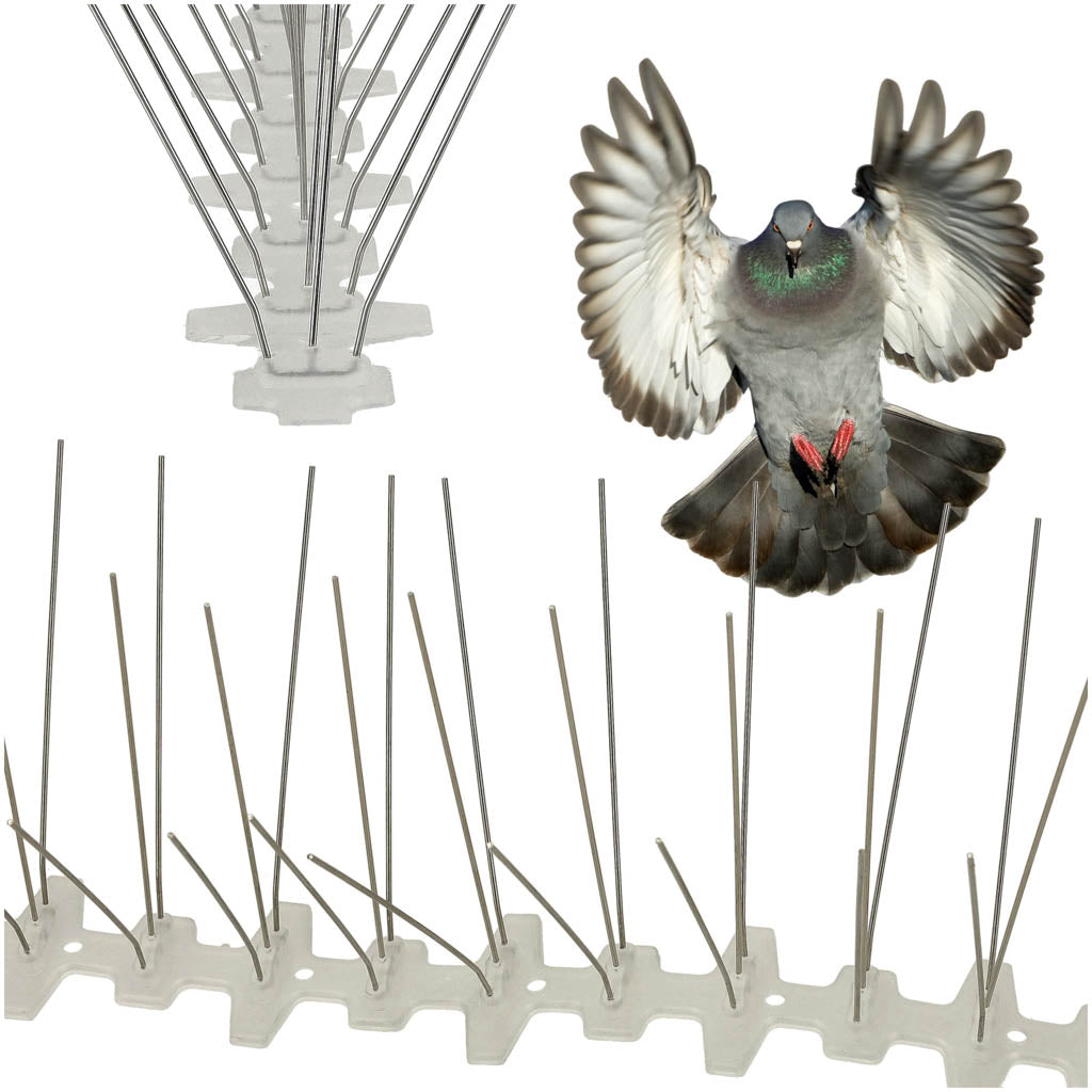 Metalspidser til fugle og duer 50 cm x 11 cm x 4 cm