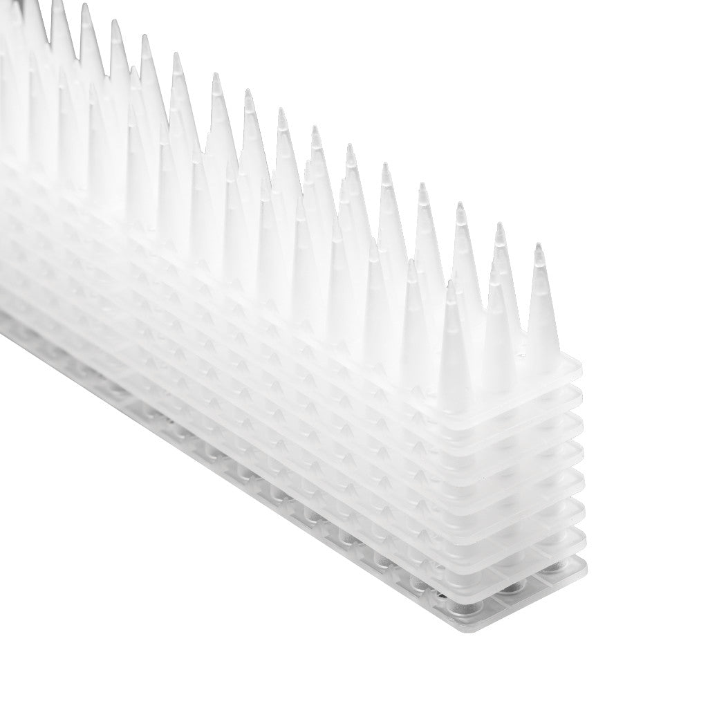 Duespidser, fugleafskrækkende plastik, tæt hvid, 8 el. 43 cm