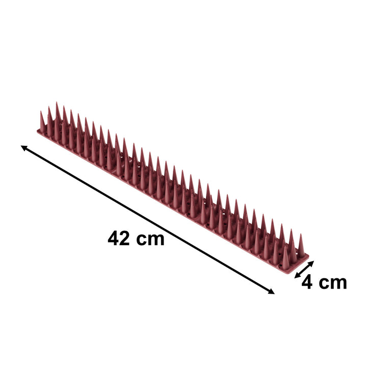 Duespidser, fugleafskrækkende plastik, tæt brun, 8 el. 43 cm