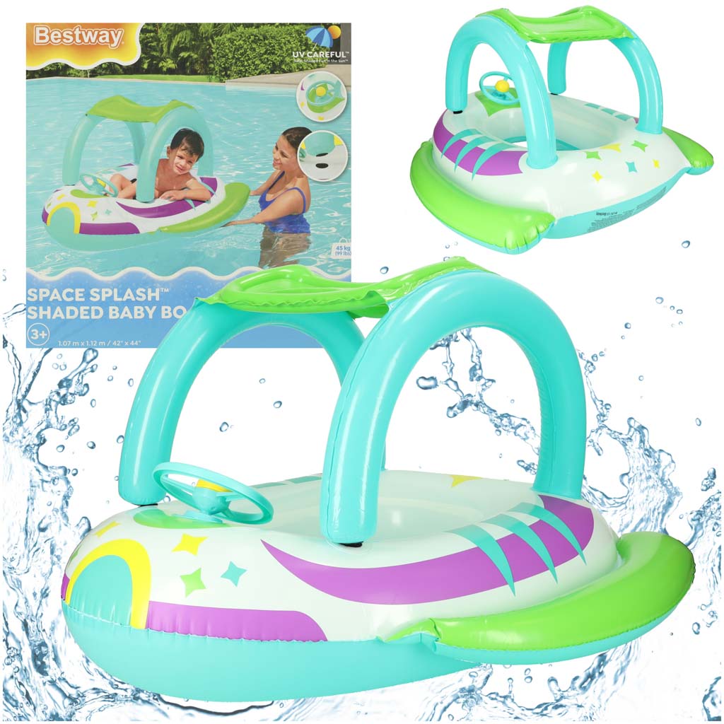 BESTWAY 34149 Oppustelig ponton med bilrat
