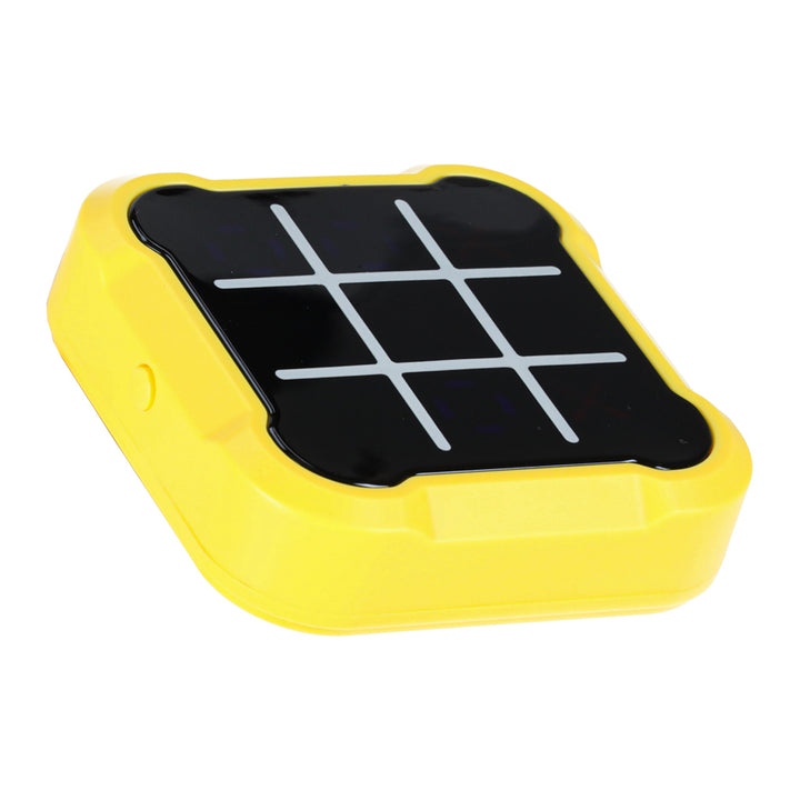Cirkel kryds kryds elektronisk puslespil tic tac toe bærbar konsol gul