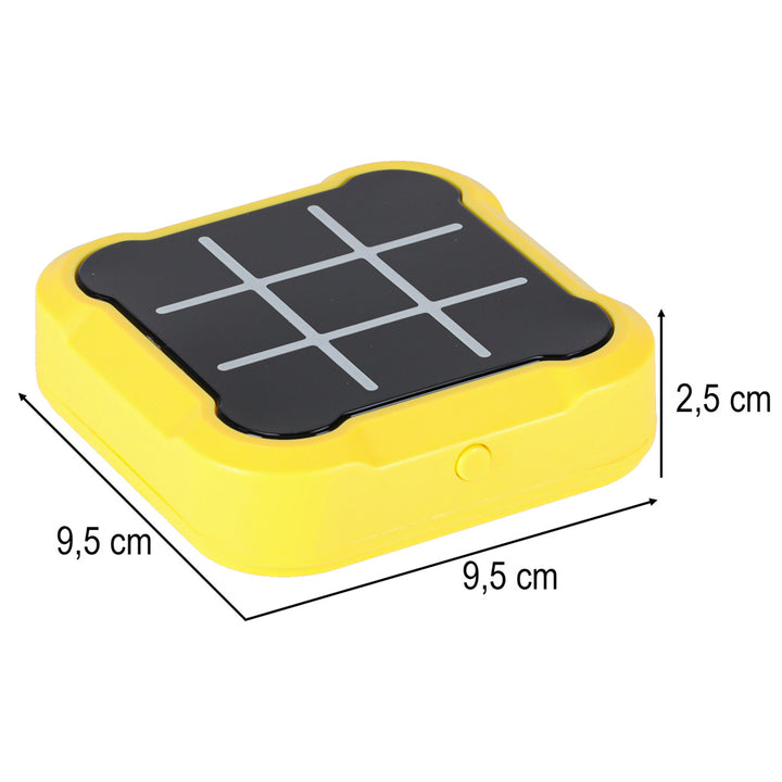 Cirkel kryds kryds elektronisk puslespil tic tac toe bærbar konsol gul