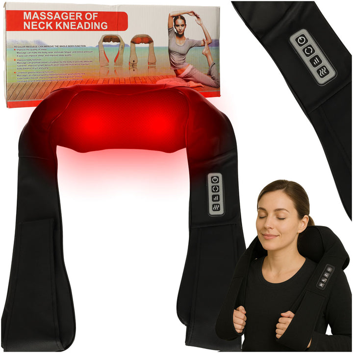 Shiatsu nakke- og rygvarmende massagekravemassager