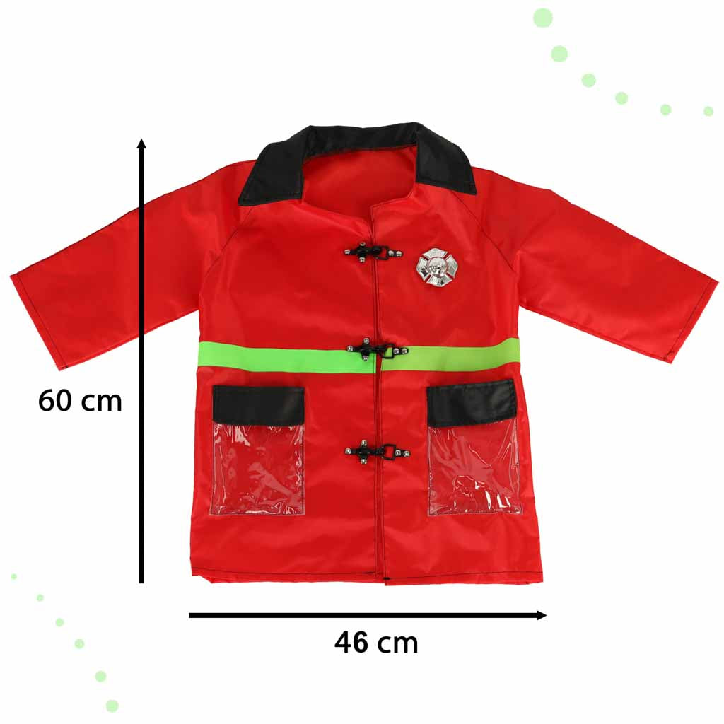 Brandmands walkie-talkie karnevalskostume 3-8 år