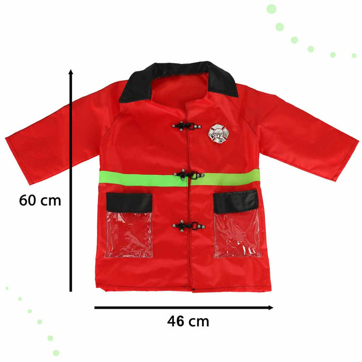 Brandmands walkie-talkie karnevalskostume 3-8 år