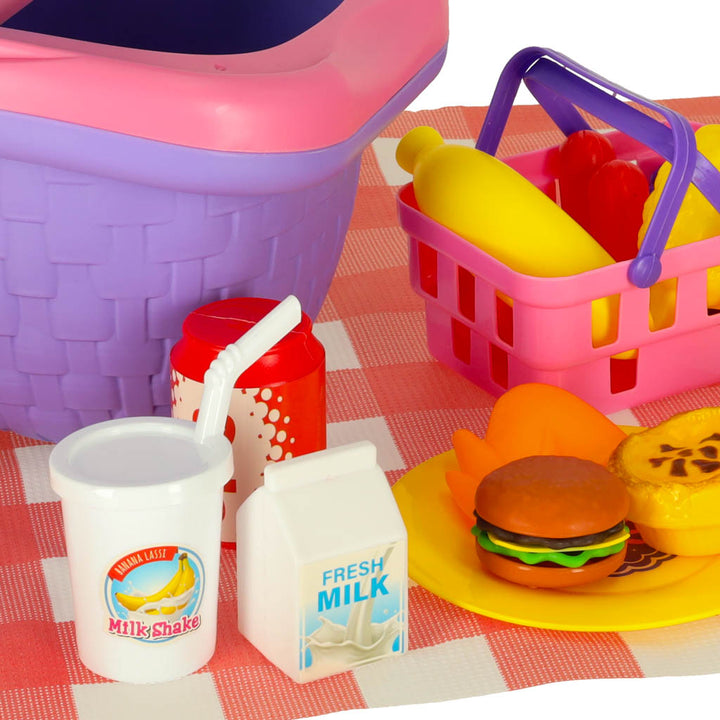 Picnickurv fastfood pizza burger madforsyninger picnic snacks