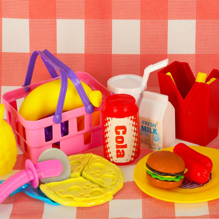 Picnickurv fastfood pizza burger madforsyninger picnic snacks