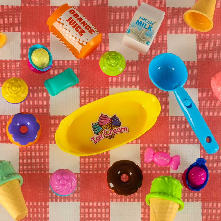 Picnickurv isbutik desserter mad forplejning snacks til picnic