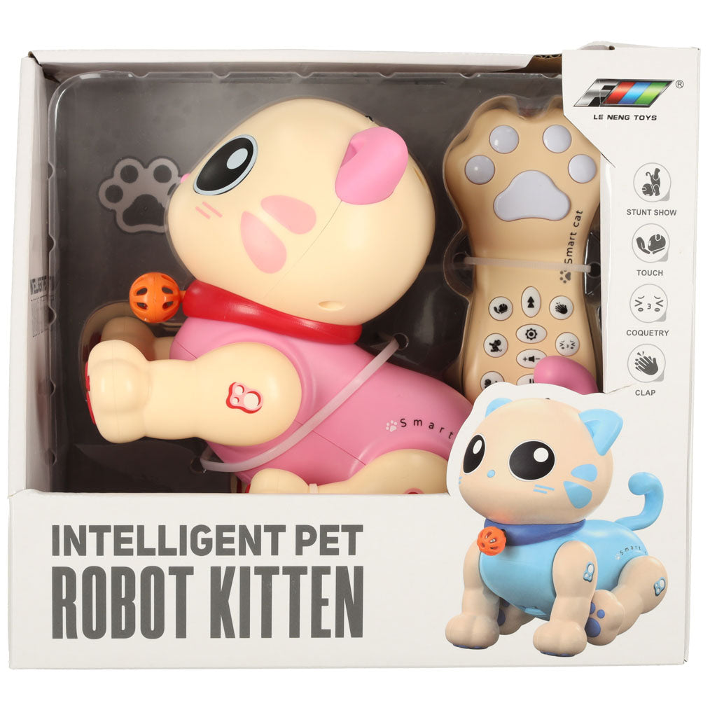 Interaktiv kat fjernbetjent RC robot hopper synger