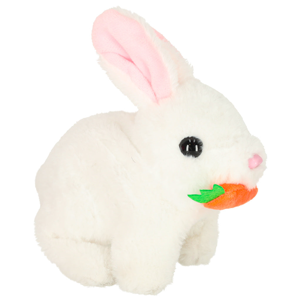 Gulerodskanin plys går og bevæger ører
