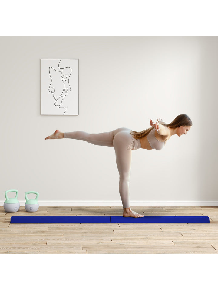 236 cm foldbar balancebom til unge 80 kg blå