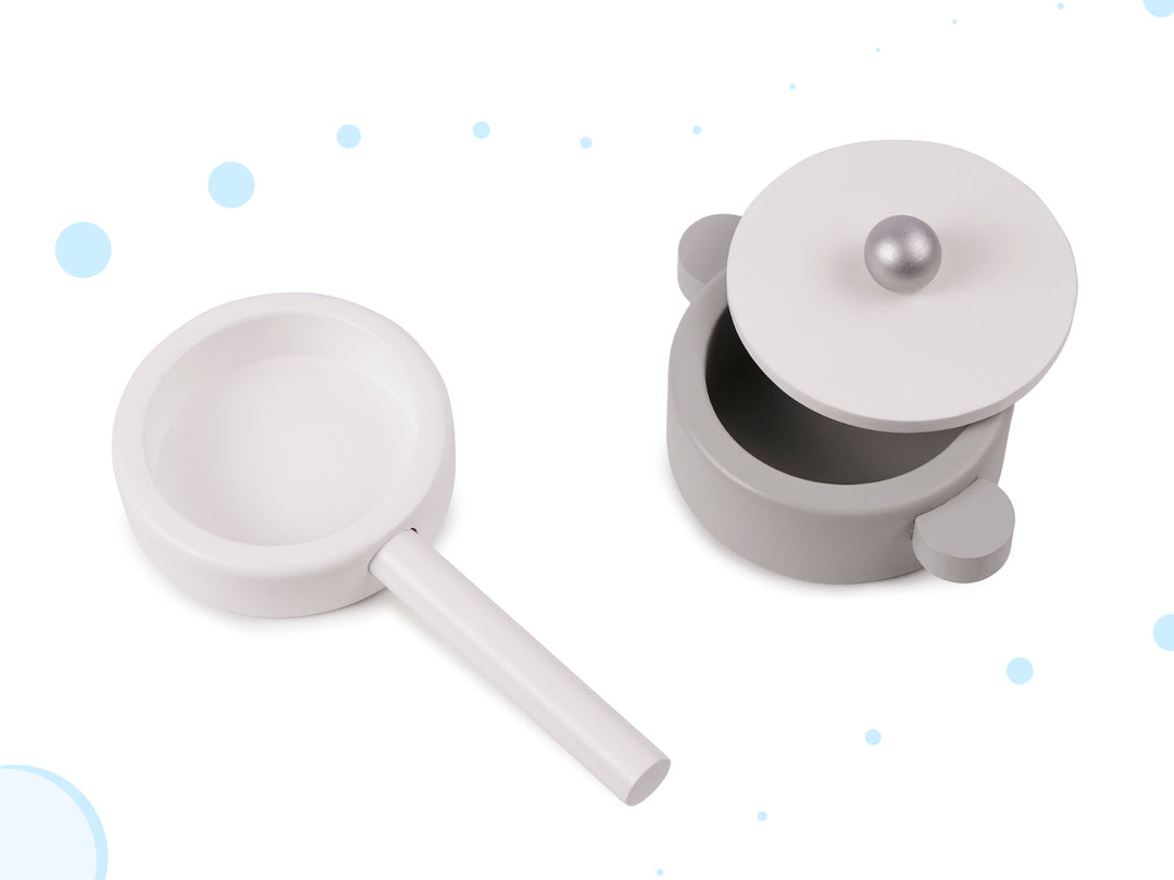 Trækøkken til børn i MDF MODERN CLASSIC+ tilbehør