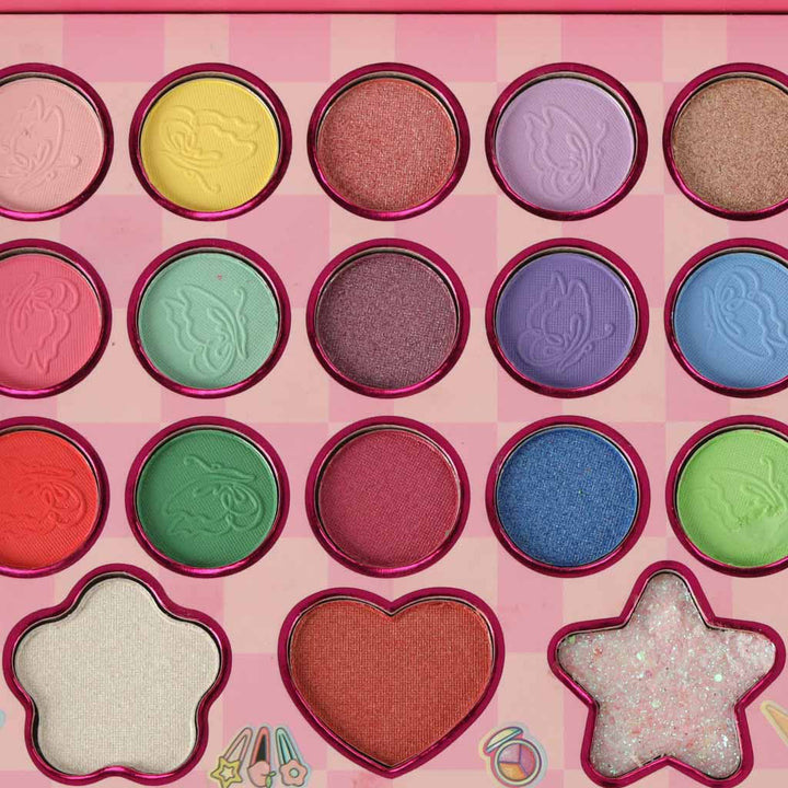 Bryst makeup og neglesæt makeup kosmetik skygger lak skuffer havfrue