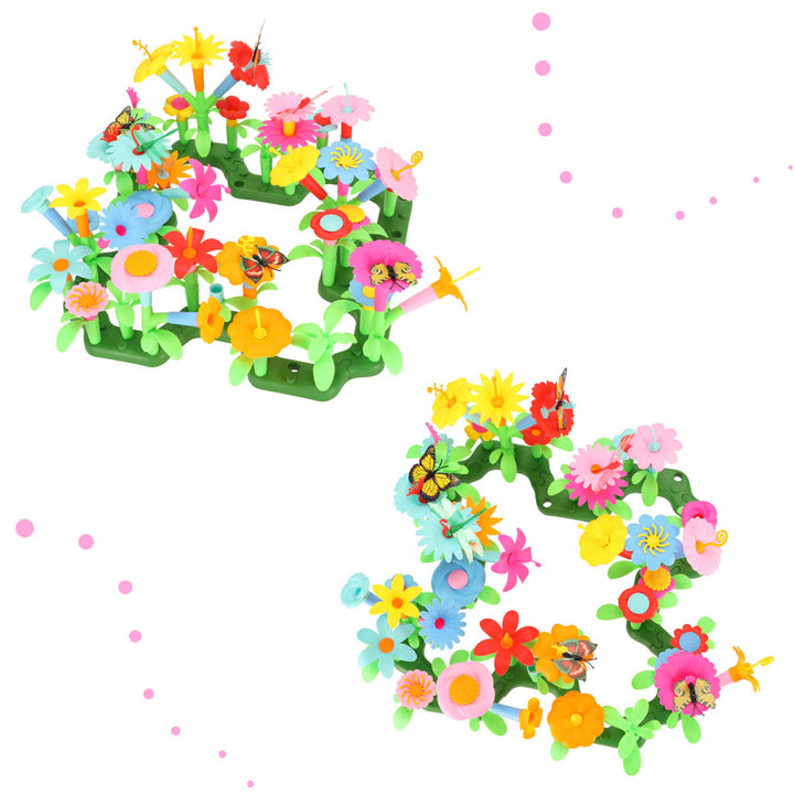Blomster kreative blokke blomsterhave 175 elementer