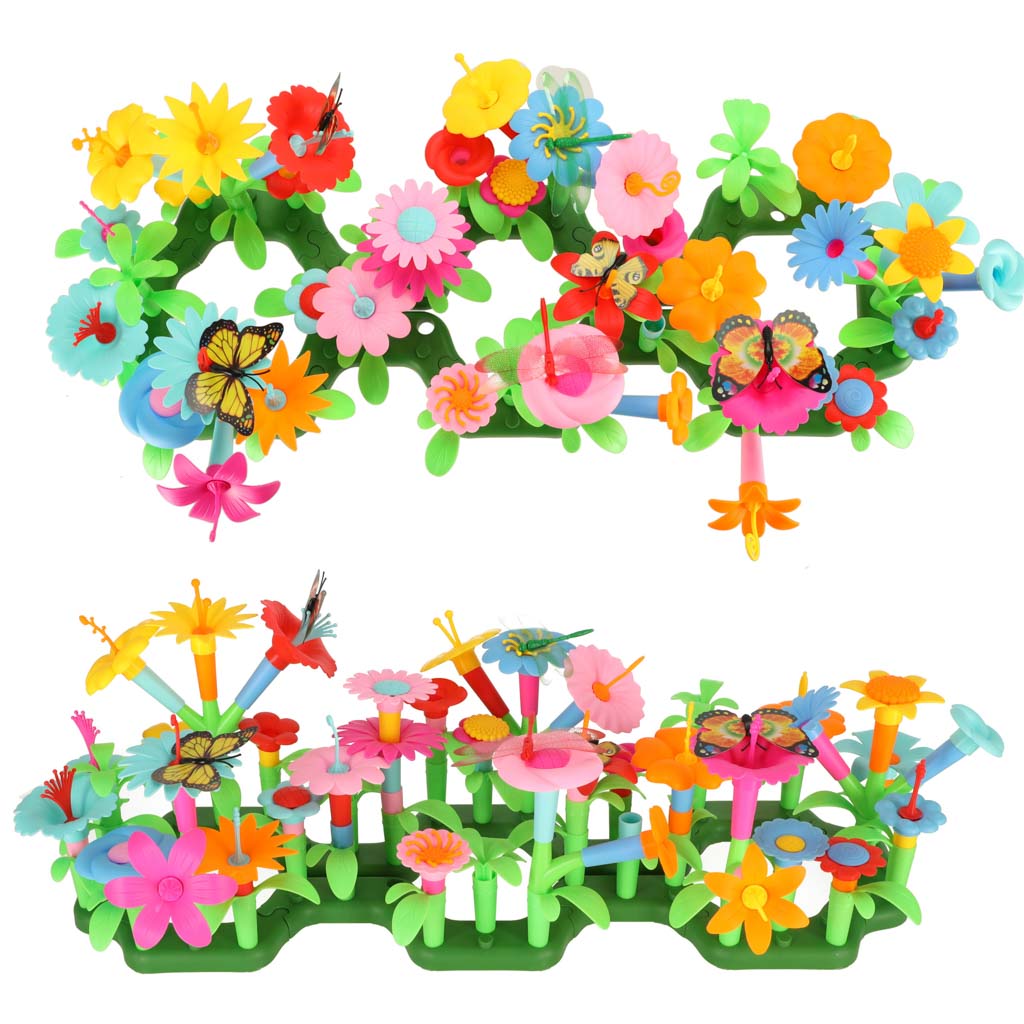 Blomster kreative blokke blomsterhave 175 elementer