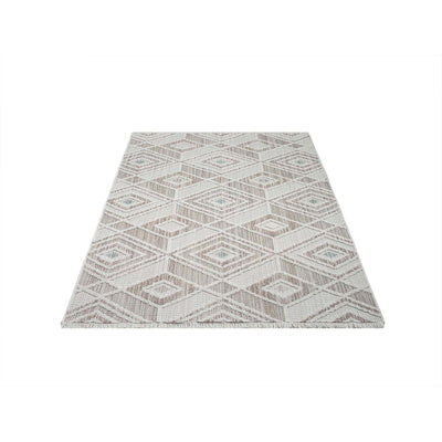 Tæppe Lindo 8875, beige, grøn 120X170