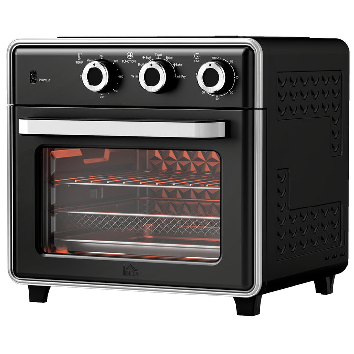 Miniovn, 20l, 5 funktioner, 360° konvektion, grillrist, krummebakke, sort