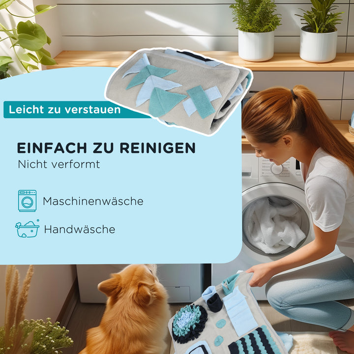 Hundetæppe, komfortabelt, dekorative elementer, 74x50x5cm, flerfarvet