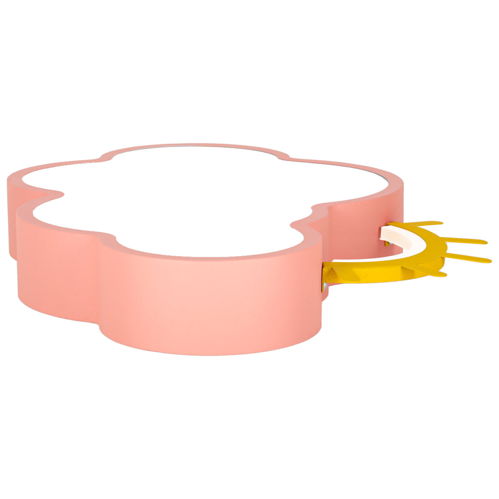 LED loftlampe til børneværelse, dæmpbar LUMELA + fjernbetjening, cloud pink
