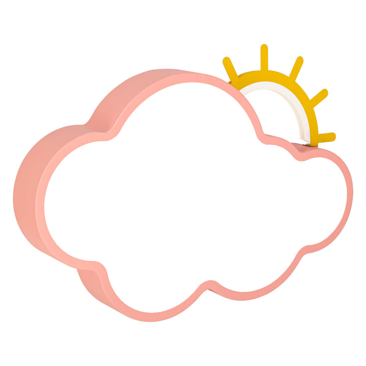LED loftlampe til børneværelse, dæmpbar LUMELA + fjernbetjening, cloud pink
