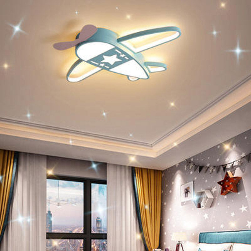 LED loftlampe til børneværelse, dæmpbar LUMELA + fjernbetjening