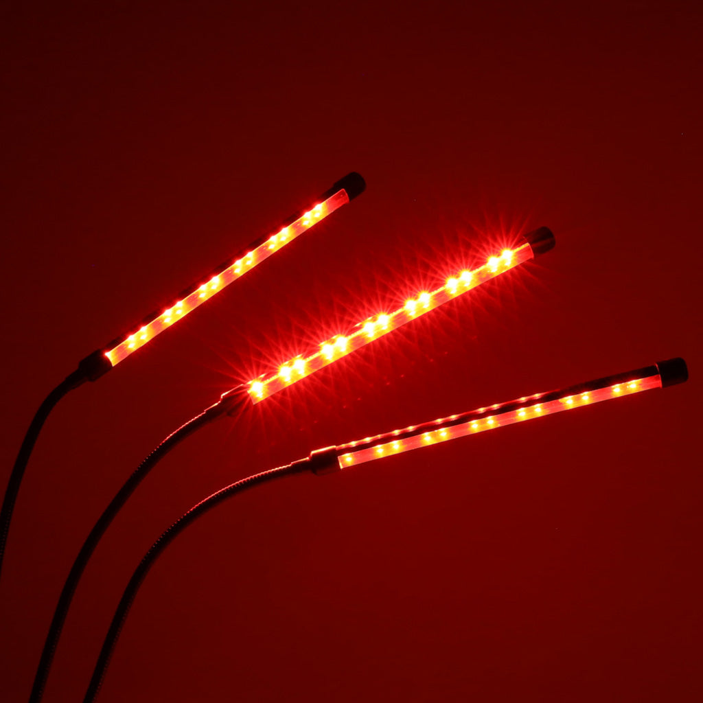 LED-panellampe til plantevækst med 3 pærer
