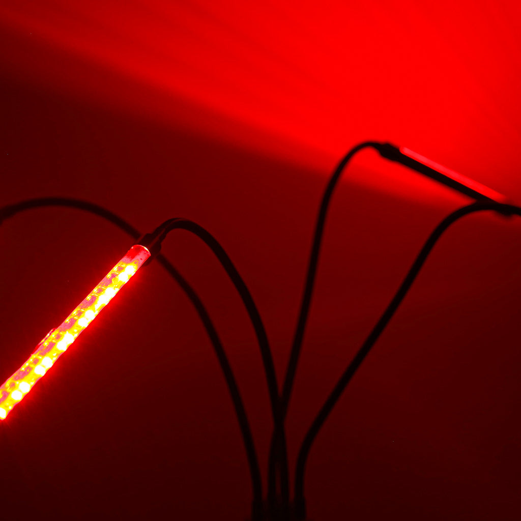LED-panellampe til plantevækst på stativ 4x80LED