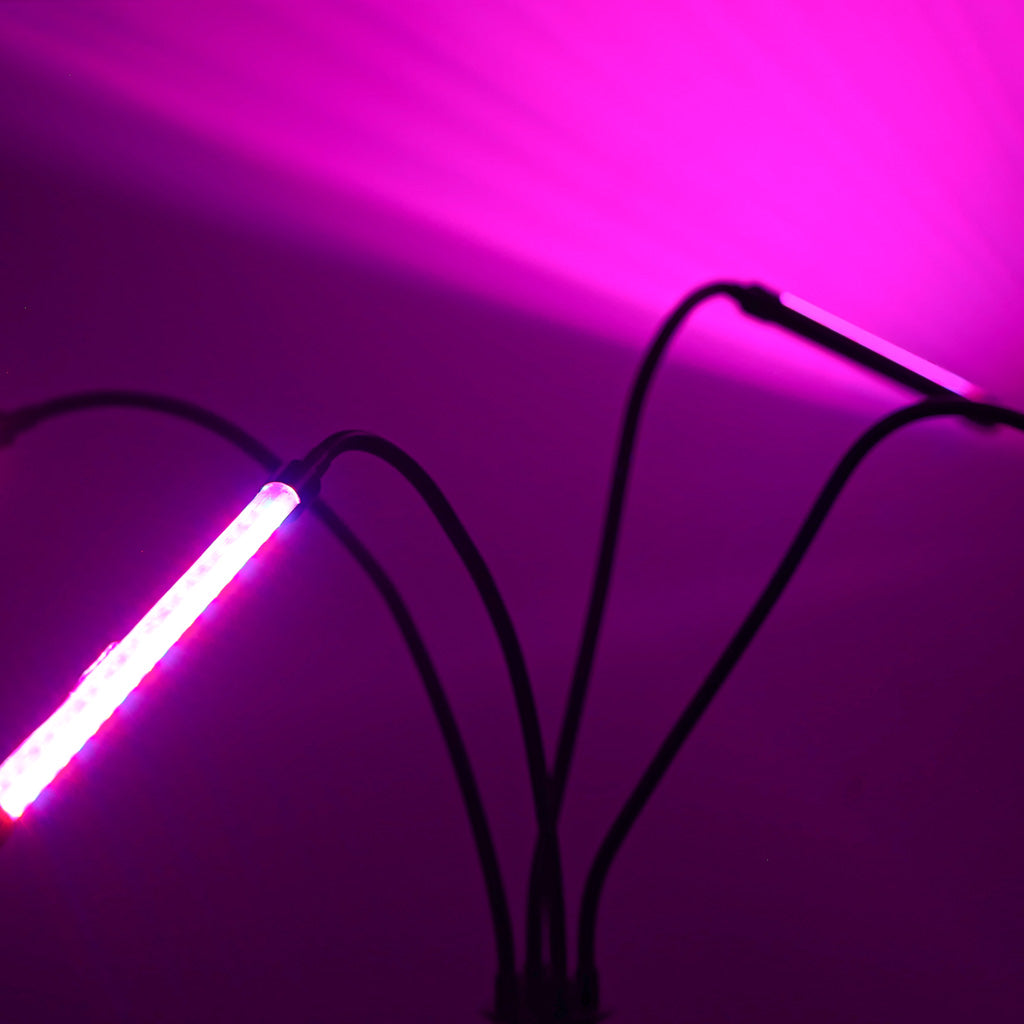 LED-panellampe til plantevækst på stativ 4x80LED