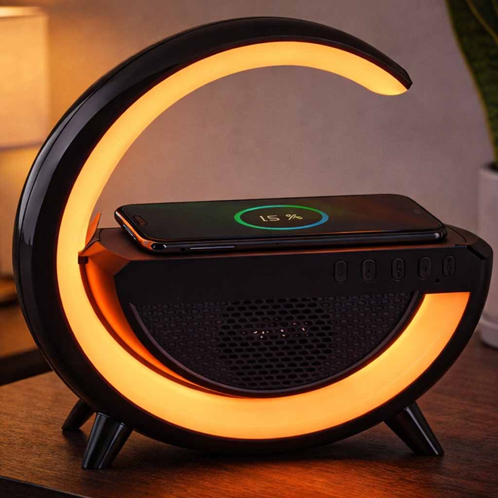 LED-lys RGB-oplader induktionsradio