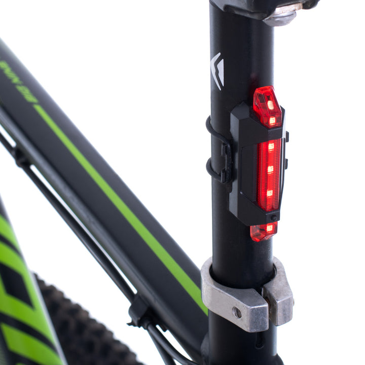 LED cykellygte bag-forlygte sæt USB