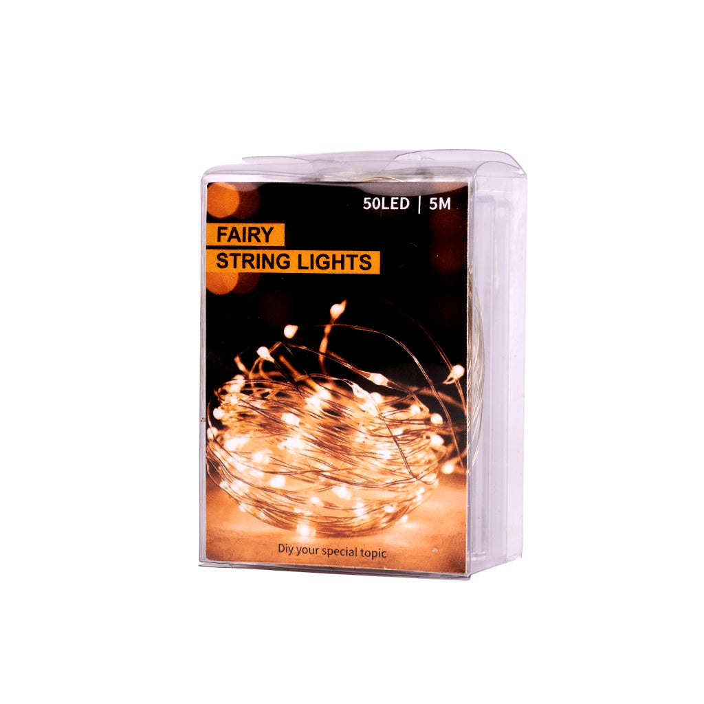 LED dekorative trådlys 5m 50LED koldhvid