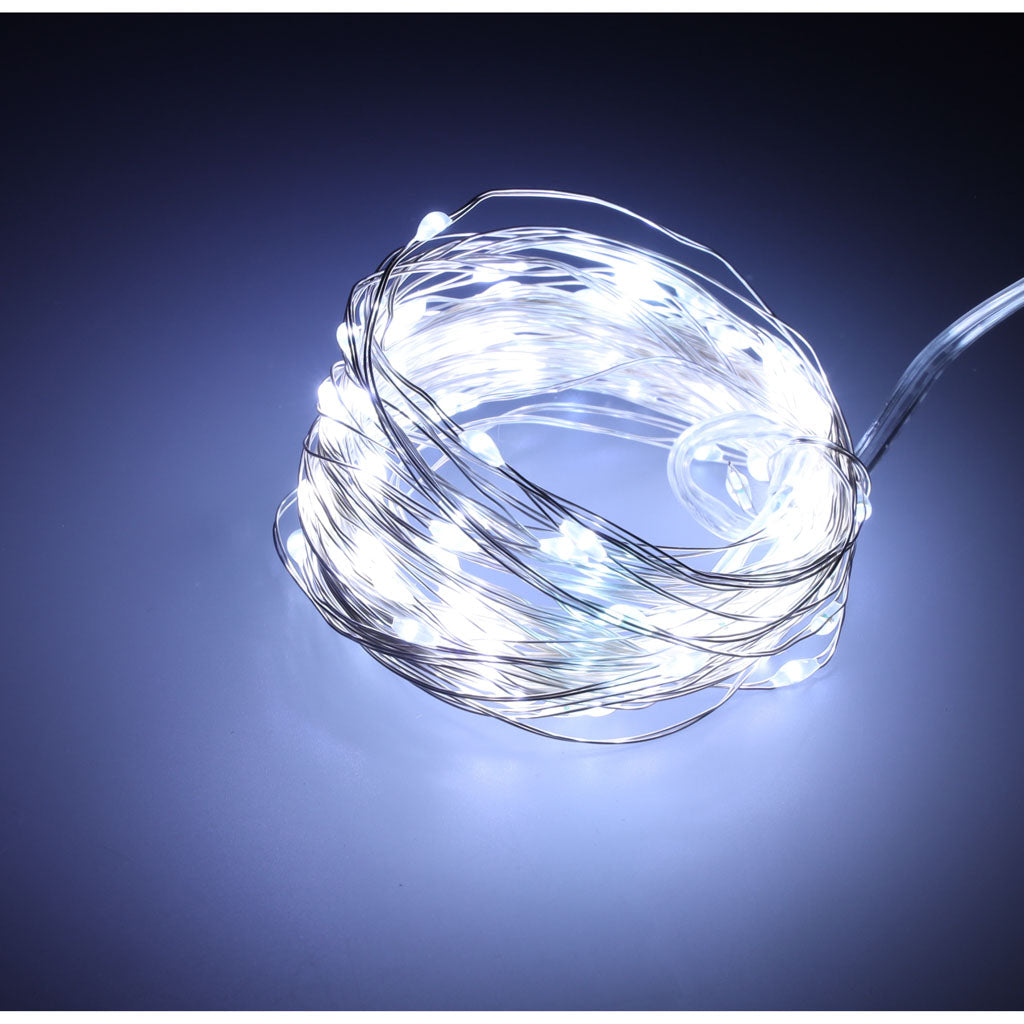 LED dekorative trådlys 5m 50LED koldhvid