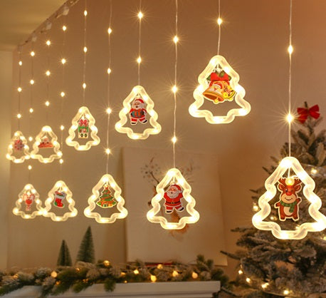 LED juletræsgardinlys 3m 10 USB-pærer