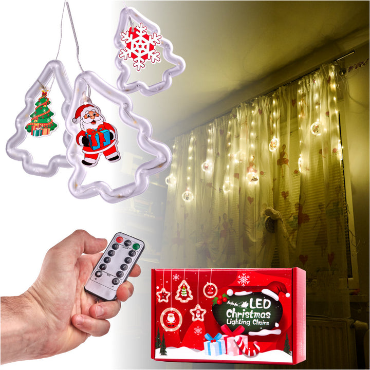 LED juletræsgardinlys 3m 10 USB-pærer