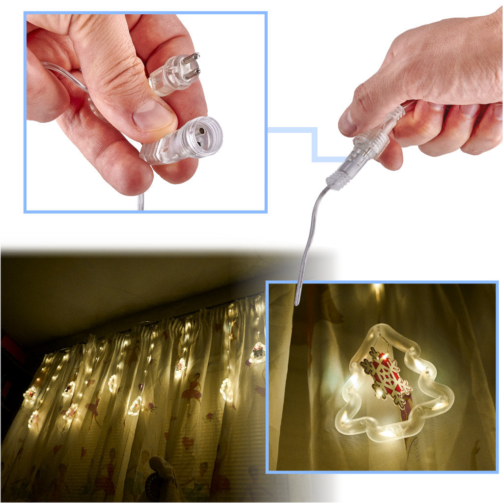 LED juletræsgardinlys 3m 10 USB-pærer