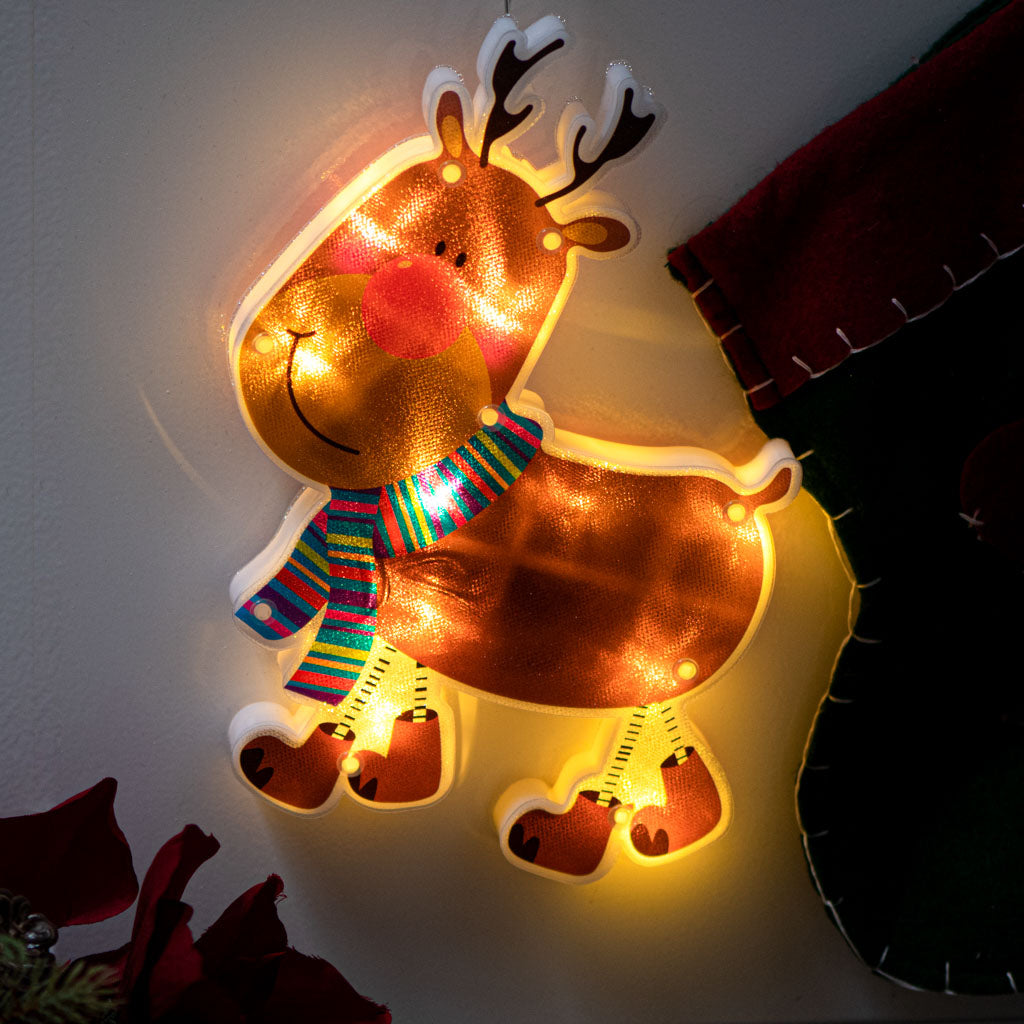 LED-lys hængende julepynt juledekoration rensdyr